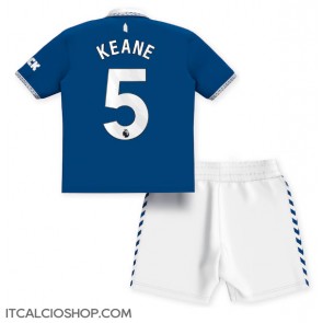 Everton Michael Keane #5 Prima Maglia Bambino 2023-24 Manica Corta (+ Pantaloni corti)